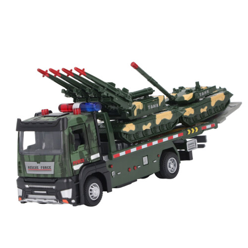 Flatbed Truck Speelgoed 2st Legermodel Gietijzer Kinderen 2