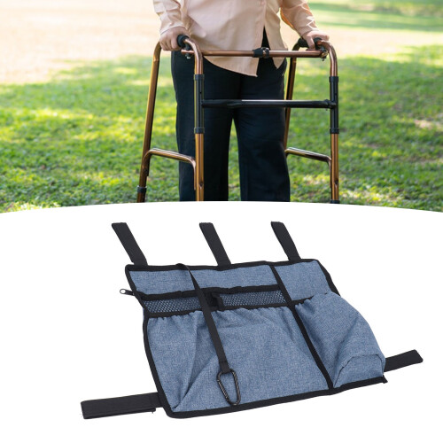 (Blue) Rollstuhl Haltebeutel Wasserdicht Tragbar Blau 2