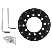 (Hole Pitch: 73MM) Black Alloy Steering Wheel Adapter Plate 70MM for Logitech G25 G27