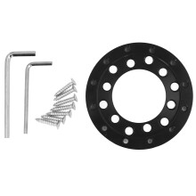 (Hole Pitch: 70MM) Black Alloy Steering Wheel Adapter Plate 70MM for Logitech G25 G27