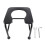 (Black) Draagbare Commode Stoel voor Ouderen Zwanger Grijs 1