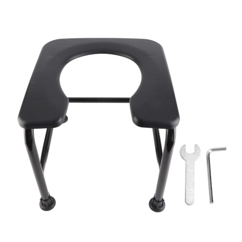 (Black) Draagbare Commode Stoel voor Ouderen Zwanger Grijs