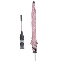 (Denim Red) Babywagenscherm clip, zonnescherm 85cm, zwart