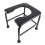 (Black) Draagbare Commode Stoel voor Ouderen Zwanger Grijs 2
