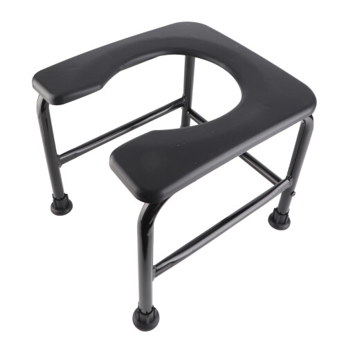 (Black) Draagbare Commode Stoel voor Ouderen Zwanger Grijs 1