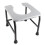 (Gray) Draagbare Commode Stoel voor Ouderen Zwanger Grijs 2