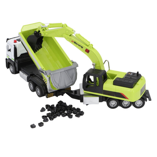 (Green) Bagger-LKW Multifunktionsmodell Spielzeug 2