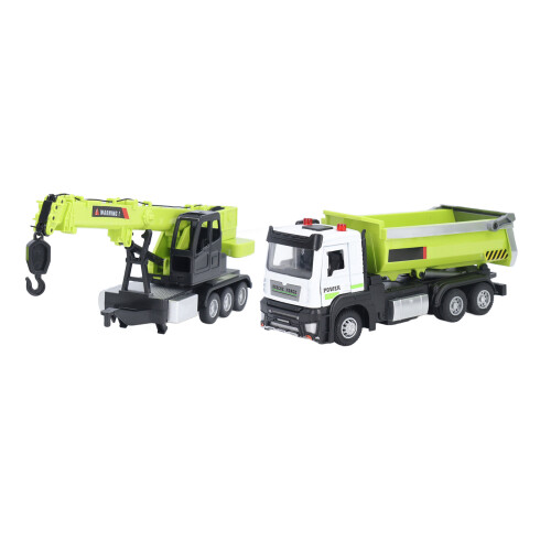 (Green) Alloy Kran-LKW Multifunktionsbau-Spielzeug 2