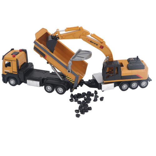 (Yellow) Bagger-LKW Multifunktionsmodell Spielzeug 1