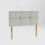 (King Grey)5ft Plush Velvet Lined & Buttoned Headboard 1