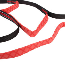 (Red) 5-Step Nylon Foldable Boat Ladder Red