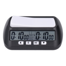 (Black) Portable Digital Chess Clock for Go Match Black
