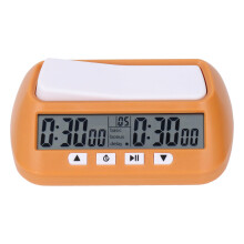 (Yellow) Portable Digital Chess Clock for Go Match Black