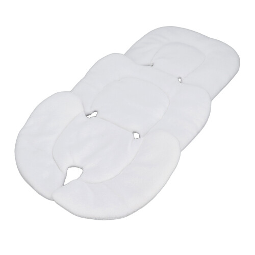 (White) Universal Bassinet Insert Pad Baby Support Cushion 1