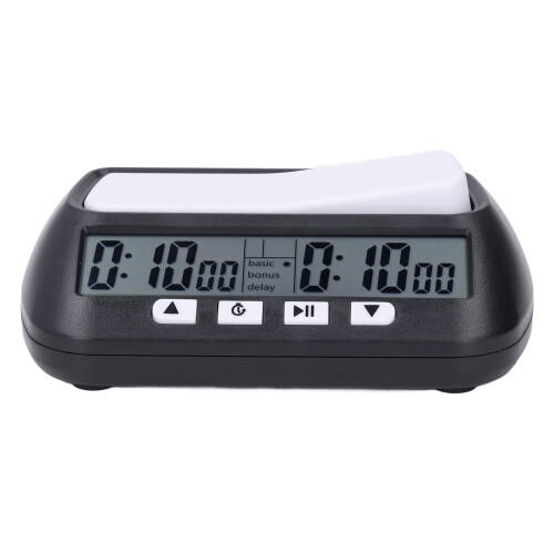 (Black) Portable Digital Chess Clock for Go Match Black 2
