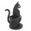 Portapenne gatto nero metallo decorativo 4