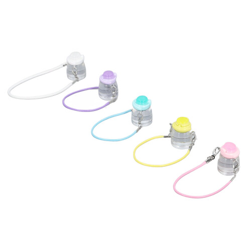 5x Mini Waterfles Hars Decoratie
