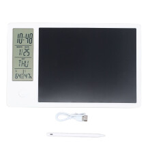 (White) Elektronisches Schreibbrett mit Kalender, Multifunktional, Schwarz