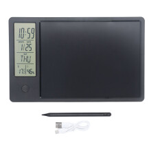 (Black) Elektronisches Schreibbrett mit Kalender, Multifunktional, Schwarz