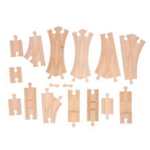 (Pack D) Holz-Zug-Schienen-Set für Kleinkinder Bausatz Lernen DIY