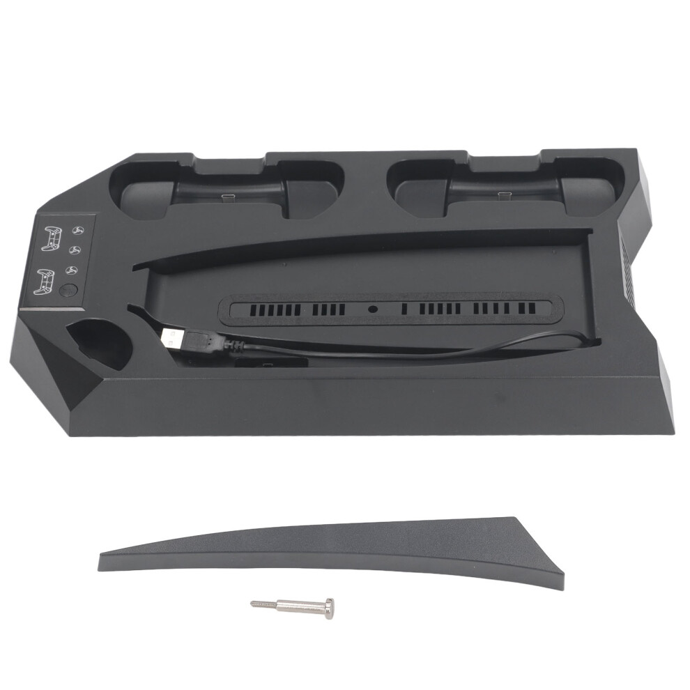 (Black) Ps5 Slim Cooling Fan Charging Dock Stand Black 604725177513