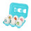 (DF35) 6PCS Egg Shape Matching Toy Set Children 3