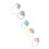 5x Mini Waterfles Hars Decoratie 5