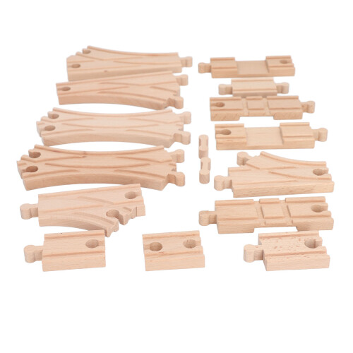 (Pack D) Houten Treinbaan Set Peuters Educatief DIY 1