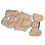(Khaki Embroidery) Cuscino seggiolone grigio chiaro 5