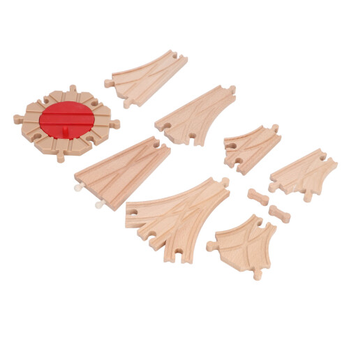(Pack C) Houten Treinbaan Set Peuters Educatief DIY 2