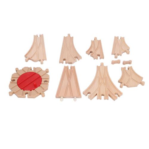 (Pack C) Houten Treinbaan Set Peuters Educatief DIY 1
