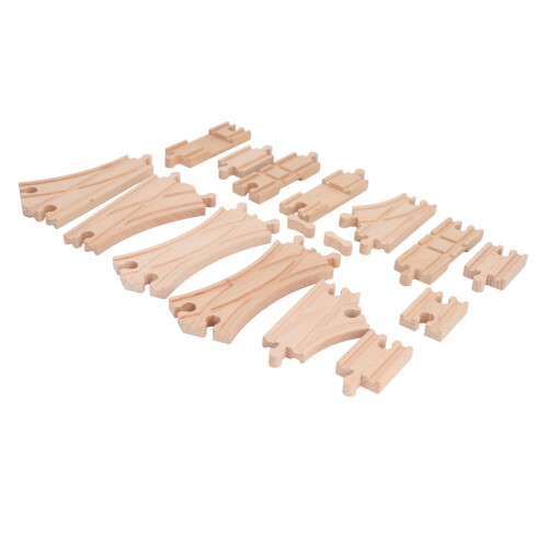 (Pack D) Houten Treinbaan Set Peuters Educatief DIY 2
