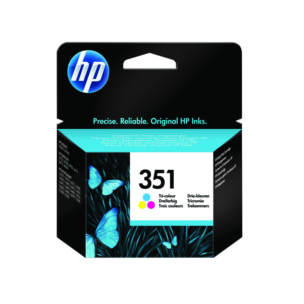Hp 351 Original Ink Cartridge 5-Ml Tri-Color Cb337ee