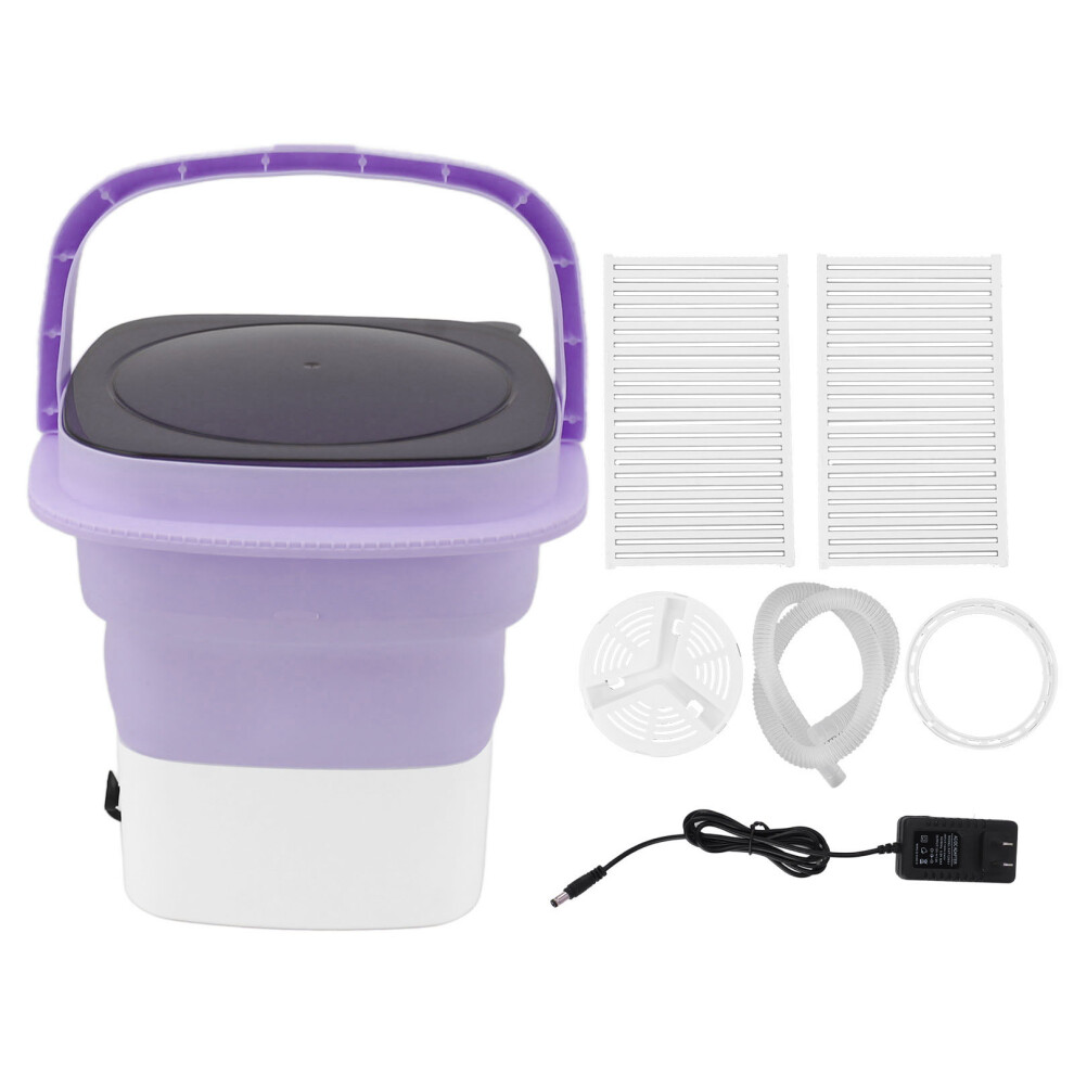 (Purple) Portable Noiseless Mini Foldable Washing Machine ABS for RV Travel-image-OPC-PMMKMRP-NEW