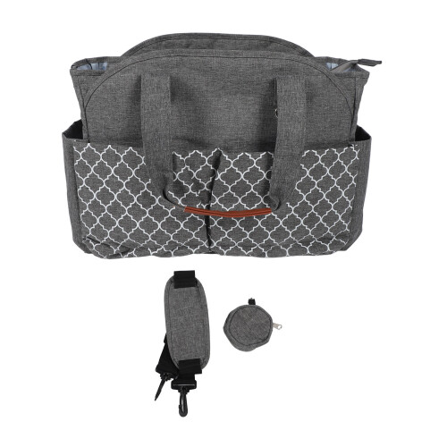Geometric Print Waterproof Diaper Bag