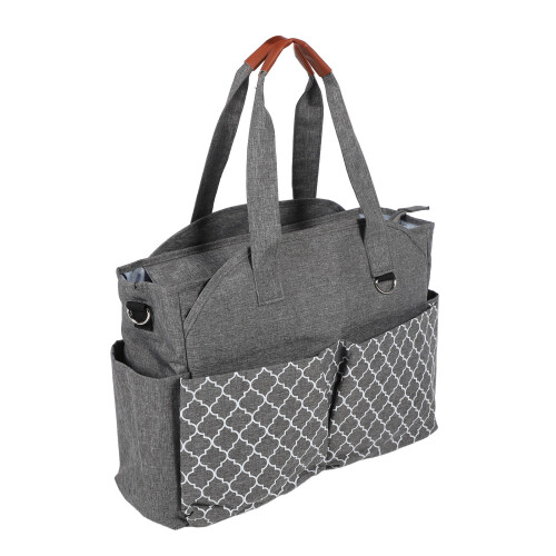 Geometric Print Waterproof Diaper Bag 2