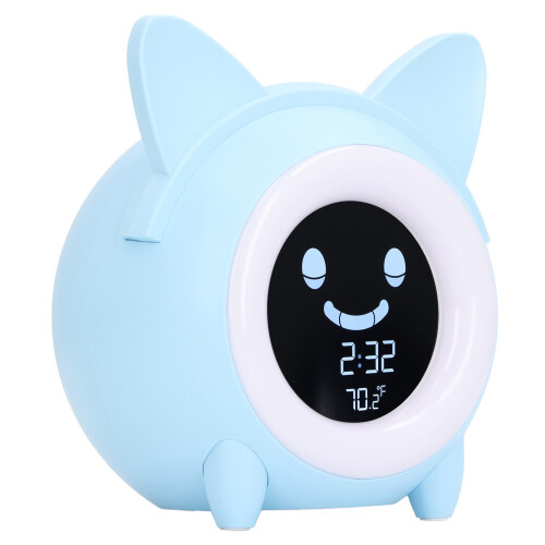 (Light Blue) Kinder Wecker Digital-Nachtlicht Rosa 2