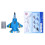 Electric Pull Back Sound Light Airplane Model Toy 1