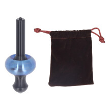 (Blue) Giroscopio Pollice Funghi Decompressione Mano Argento