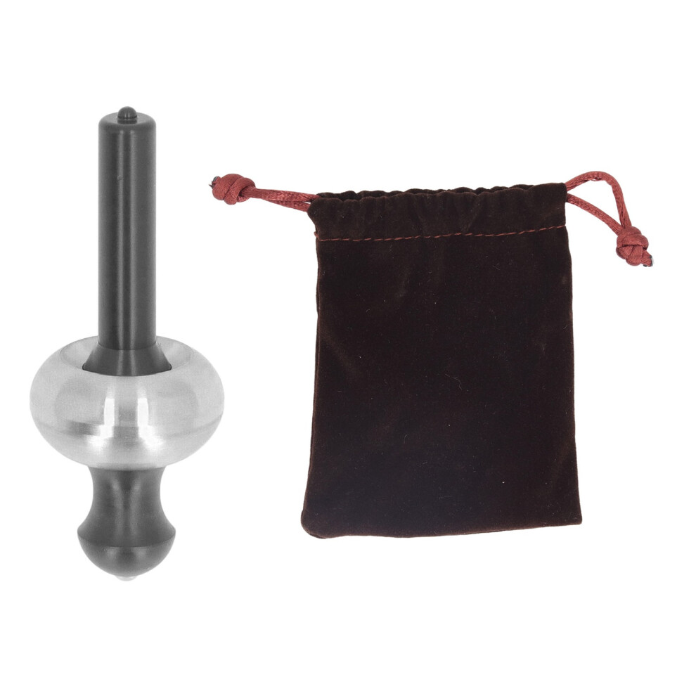 (Silver) Mushroom Fingertip Twist Gyroscope Decompression Relaxing Hand Silver 604725178688