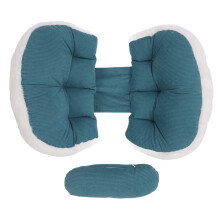(Blue) Adjustable U-Shaped Pregnancy Waist Support Pillow Blue
