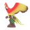 (Type 2) Dekorative Papageienfigur mit Baumstumpf-Basis 2