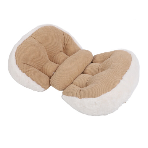(Deep Khaki) Adjustable U-Shaped Pregnancy Waist Support Pillow Blue 1