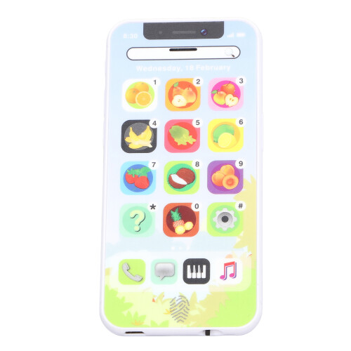(Blue) Kids LED Rechargeable Learning Phone Blue 1