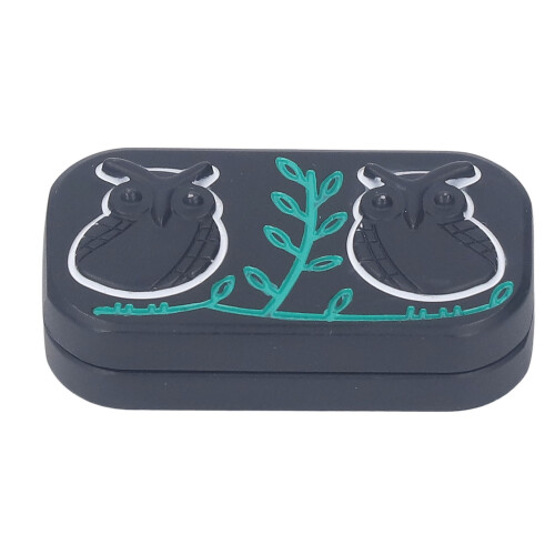 (Black) Eulen-Muster Stressrelief Fidget Slider Schwarz 2