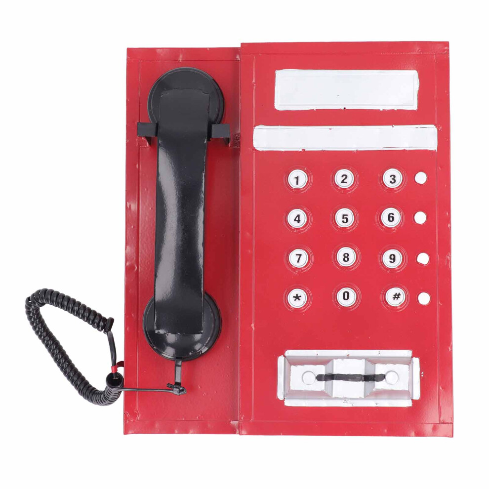() Retro Telephone Model Role Play Photography Props Home Decor Red/Blue 604725179333