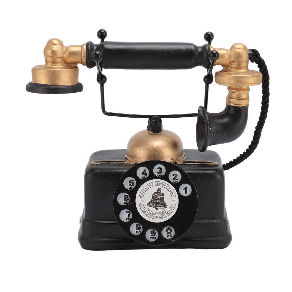 Retro Telephone Ornament Vintage Corded Phone Decoration Cafe Gallery 604725179258