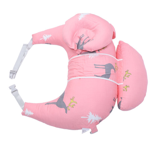 (Pink) Cuscino Allattamento Morbido Rosa 2