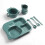 Baby Dinosaur Divided Dinner Plate Set with Spoon Fork Cup 1