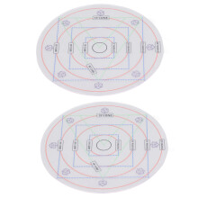 2pcs AOE Damage Template 20ft 15ft 10ft 5ft Radius Acrylic